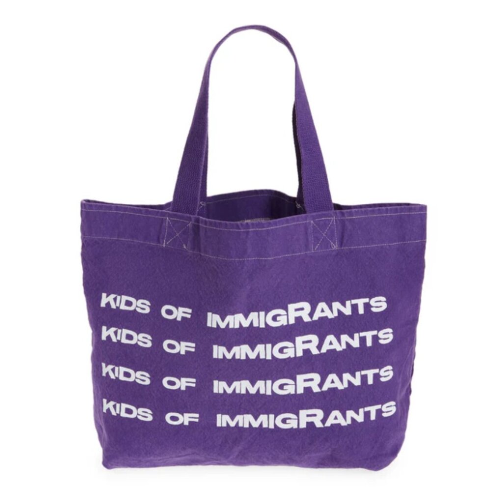Kids Of Immigrants Support Your Friends Tote Bag Purple